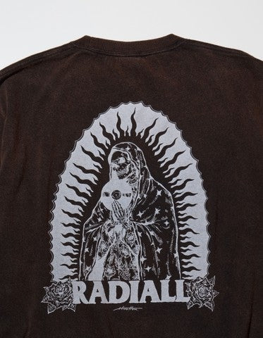 RADIALL - GUIDANCE - CREW NECK T-SHIRT L/S - FADED BLACK