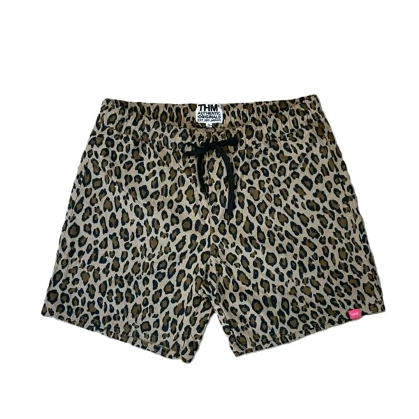 THE HARD MAN - LEOPARD SHORTS - BROWN
