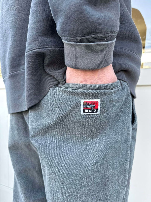 BLUCO - 12oz DENIM EASY WORK PANTS - BLACK
