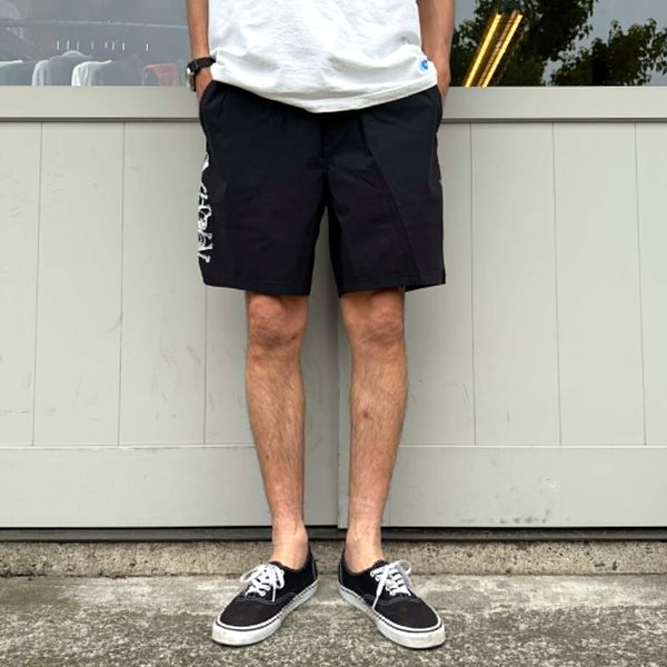 BRIXTON - EVERYDAY HYBRID SHORT 7" - BLACK/WHITE