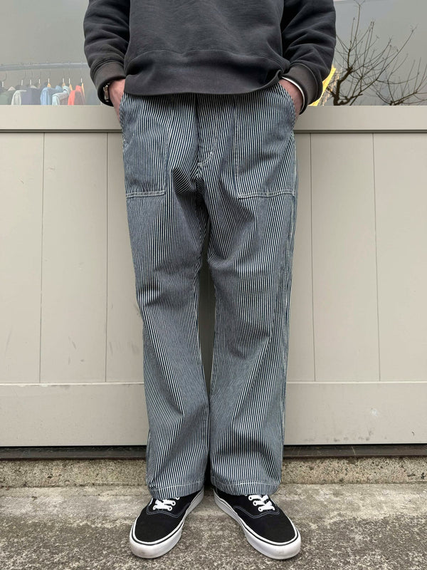 GUNG HO - 4POCKETS WIDE FATIGUE TROUSER - STRIPE