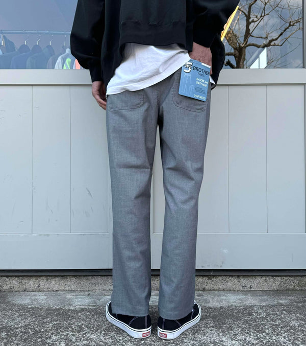 FIVE BROTHER - T/R  EASY PANTS - GREY