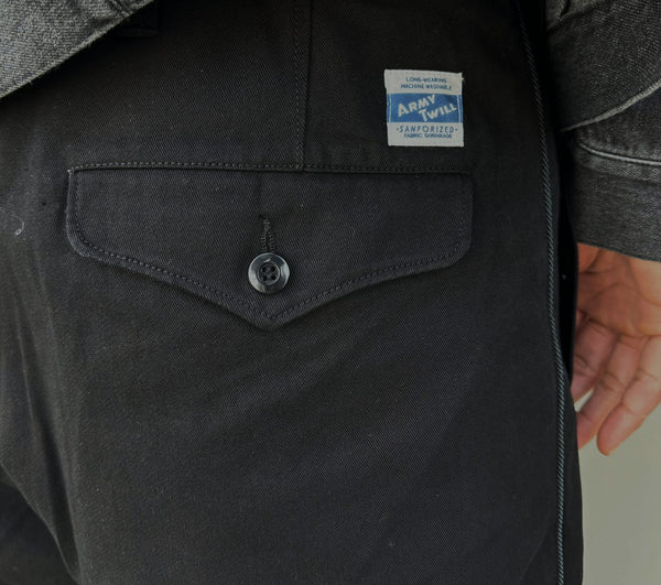 ARMY TWILL - LEFT TWILL PARADE PANTS - BLACK