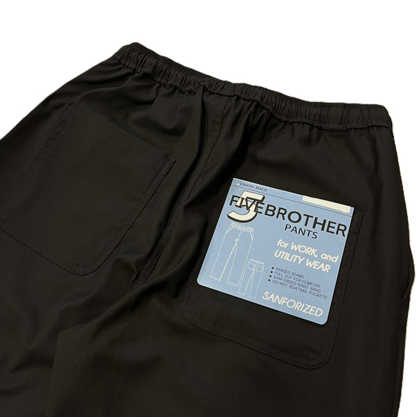 FIVE BROTHER - T/R  EASY PANTS - BLACK