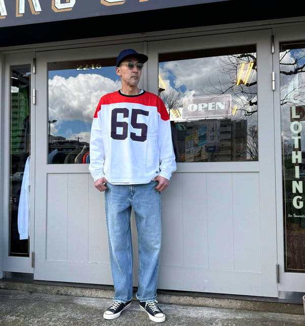 ILL ONE EIGHTY -1965" FOOTBALL TEE - RED