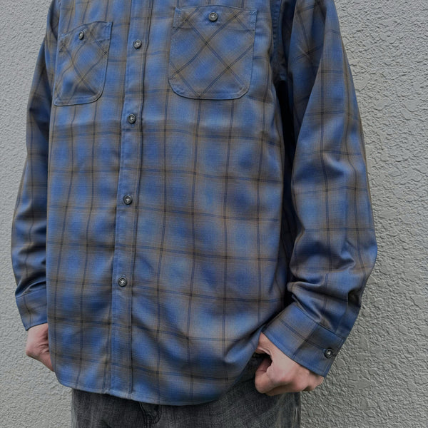 FIVE BROTHER - T/R  L/S WORK SHIRTS - BLUE