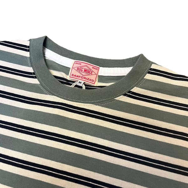 BIGMIKE - BORDER SUNGLASS POCKET S/S T-SHIRT - MNT × OFF x BLK