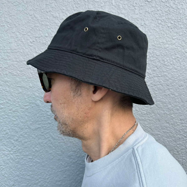 WAX - YiIN-YANG BUCKET HAT - BLACK