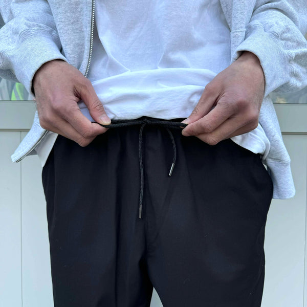 FIVE BROTHER - T/R  EASY PANTS - BLACK