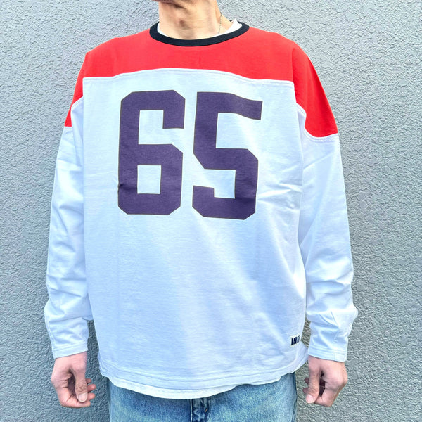 ILL ONE EIGHTY -1965" FOOTBALL TEE - RED