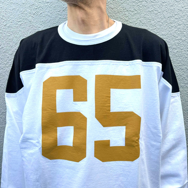 ILL ONE EIGHTY -1965" FOOTBALL TEE - BLACK