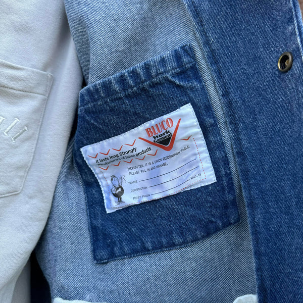 BLUCO - 12oz DENIM COACH JACKET - L.INDIGO