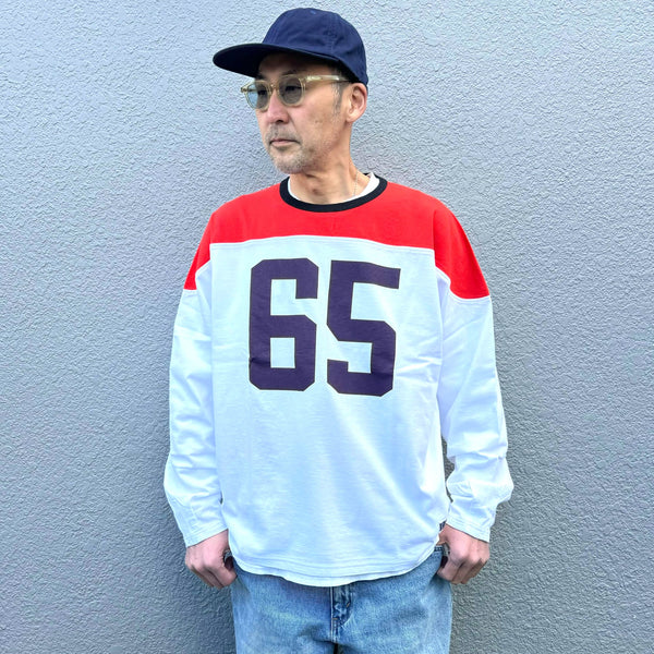 ILL ONE EIGHTY -1965" FOOTBALL TEE - RED
