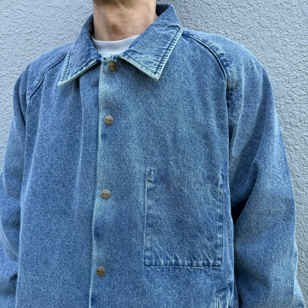 BLUCO - 12oz DENIM COACH JACKET - L.INDIGO