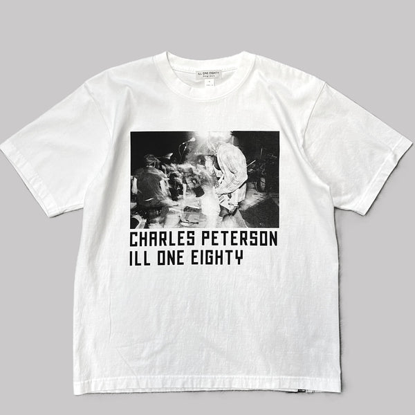 ILL ONE EIGHTY - CHARLES PETERSON S/S TEE (HUB2 KURT) - WHITE
