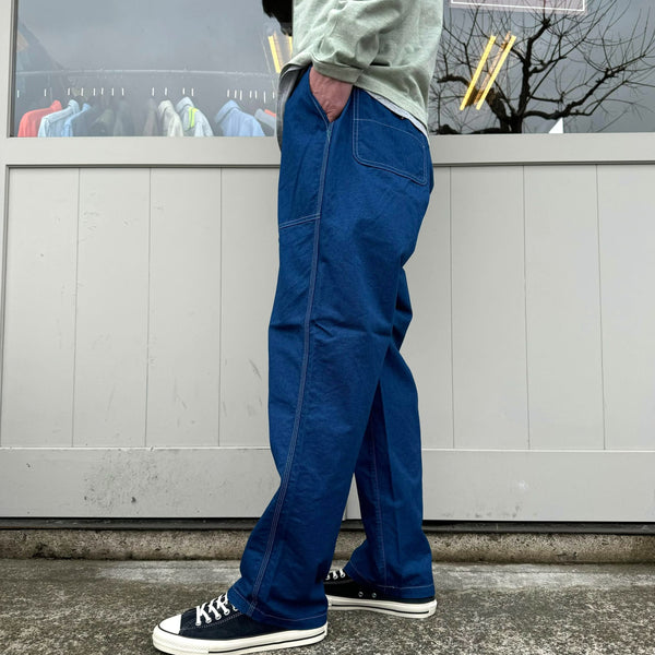 RADIALL - SUN OF VAN -WIDE FIT EASY PANTS -  INDIGO