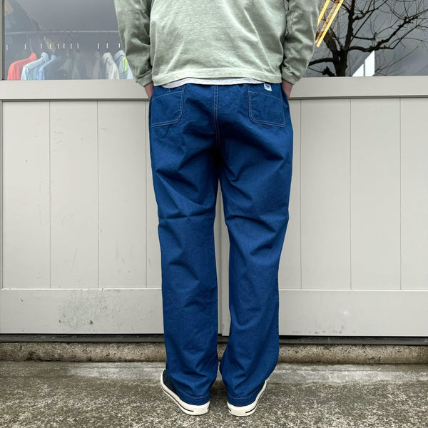 RADIALL - SUN OF VAN -WIDE FIT EASY PANTS -  INDIGO