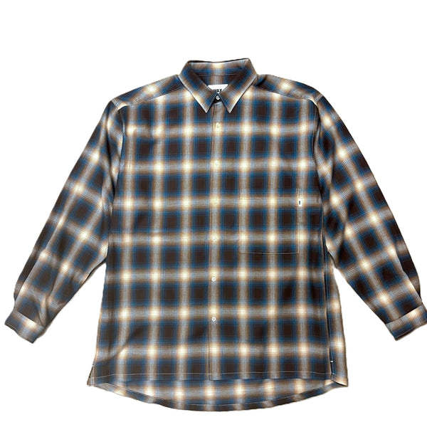 WAX - OMBRE CHECK SHIRTS - BLUE