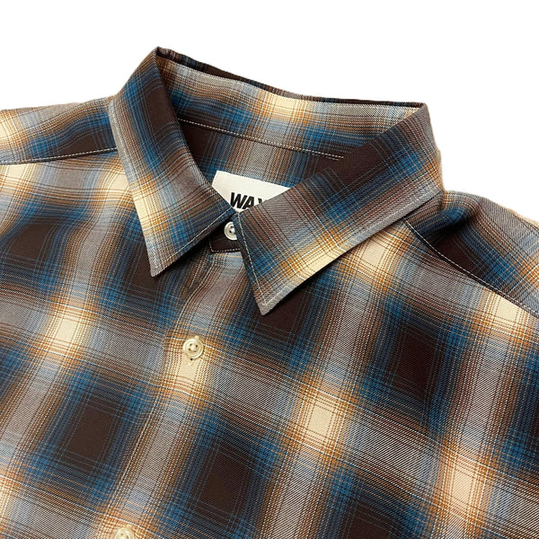 WAX - OMBRE CHECK SHIRTS - BLUE
