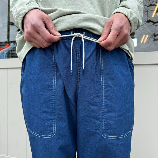 RADIALL - SUN OF VAN -WIDE FIT EASY PANTS -  INDIGO
