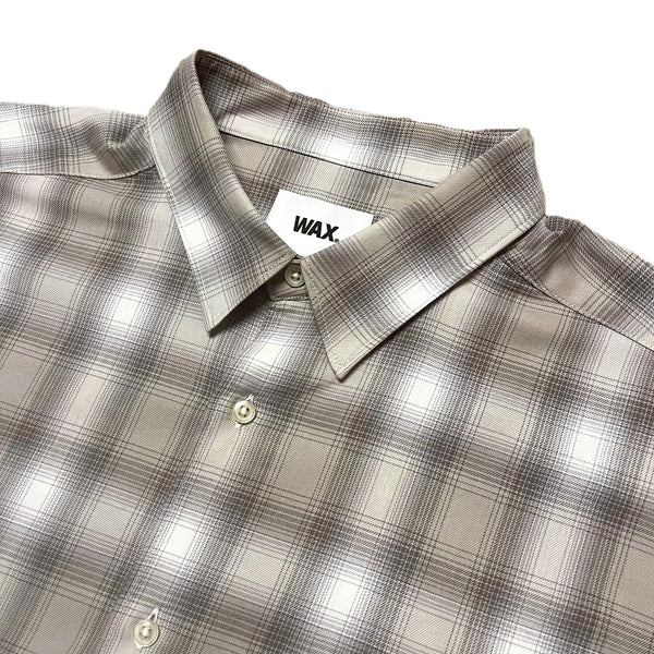 WAX - OMBRE CHECK SHIRTS - GRAY