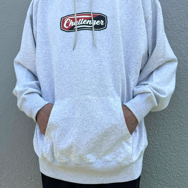 CHALLENGER - TWO TONE LOGO HOODIE - GRAY
