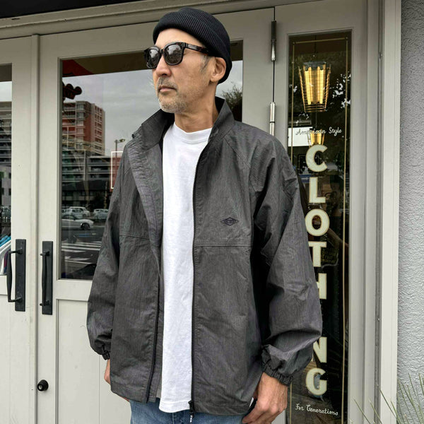 BIGMIKE - NYLON TRACK JACKET / PIGMENTPigment  - BLACK