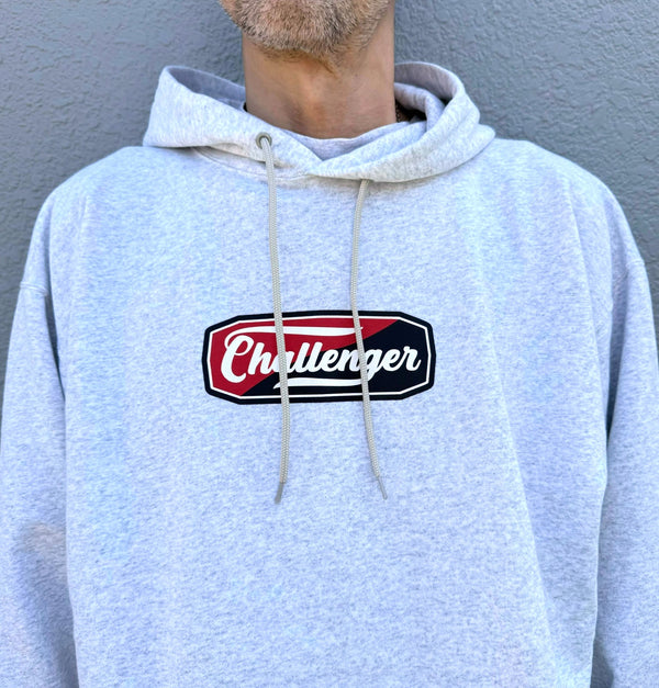 CHALLENGER - TWO TONE LOGO HOODIE - GRAY