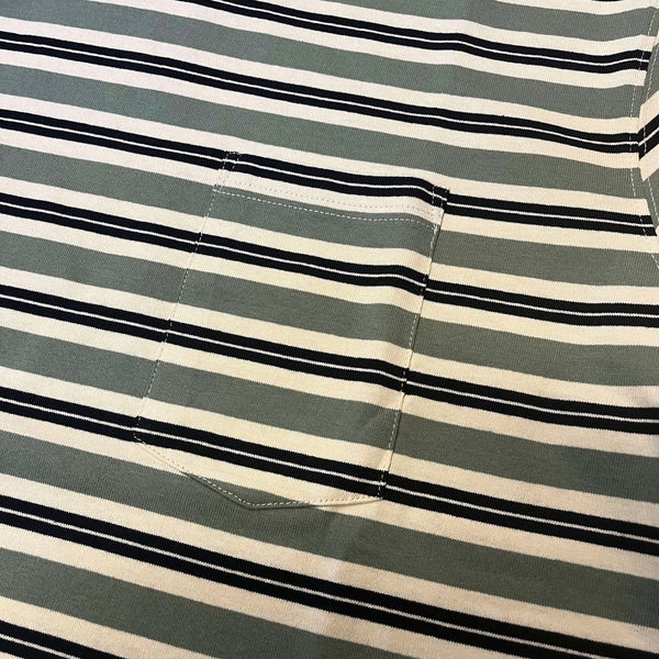 BIGMIKE - BORDER SUNGLASS POCKET S/S T-SHIRT - MNT × OFF x BLK
