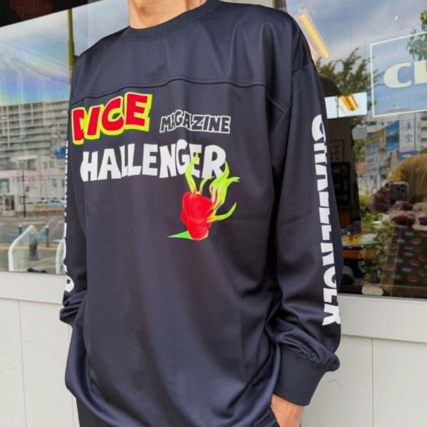 CHALLENGER - L/S DRY DICE TEE - BLACK