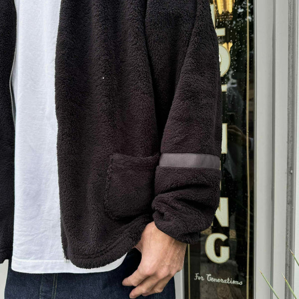 ILL ONE EIGHTY - HEAT FLLECE CARDIGAN - BLACK