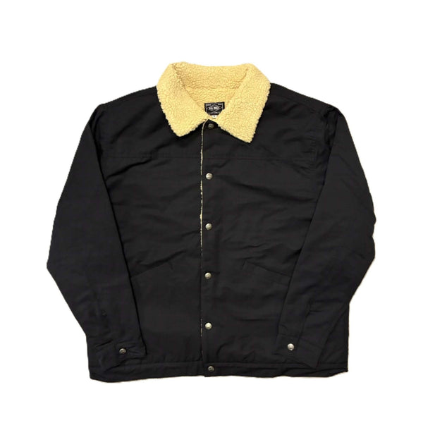 BIGMIKE - COTTON NYLON BOA JACKET - BLACK