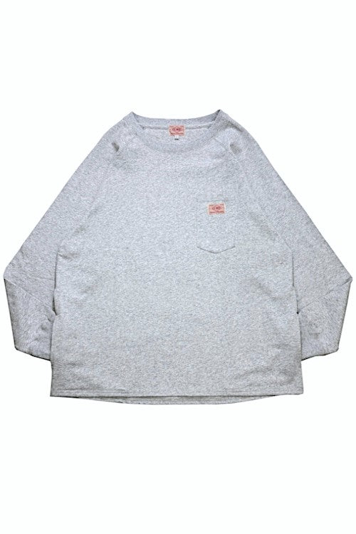 BIGMIKE - 10oz SUNGLASSES  3 POCKET LS TEE - ASH