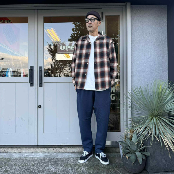 FIVE BROTHER -  CHECK ONE-OP SHIRT - BROWN