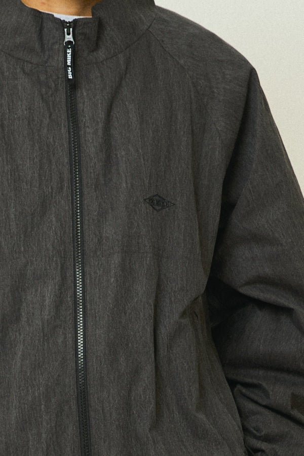 BIGMIKE - NYLON TRACK JACKET / PIGMENTPigment  - BLACK