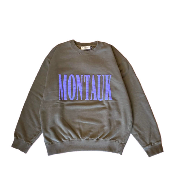 ILL ONE EIGHTY - "MONTAUK " CREW SWEAT SHIRT - OLIVE