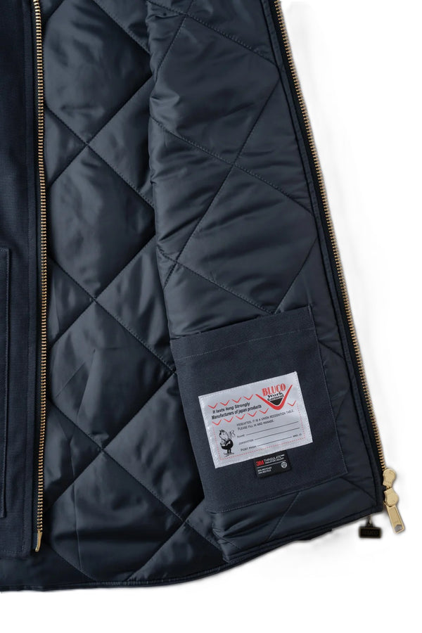 BLUCO - RIB COLLAR VEST  - CHARCOAL