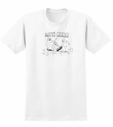 ANTIHERO -  CURB PIT SS T-SHIRT - WHITE