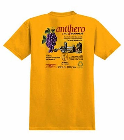 ANTIHERO -  THE BUCKY SS T-SHIRT - GOLD