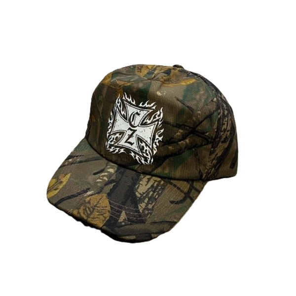 CYCLE ZOMBIES - CROSSED OUT FLAME HAT - REAL TREE