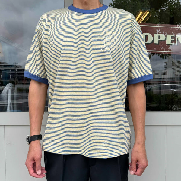 melple - SEAVIEW RINGER S/S - BLUE x YELLOW