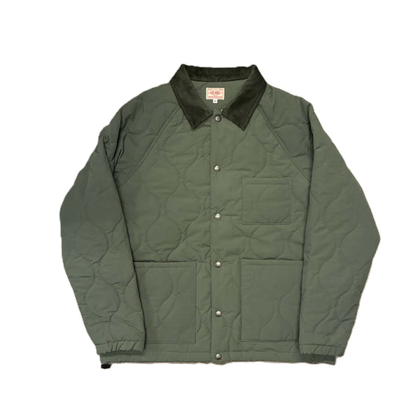 BIGMIKE - QUILTING COACH JACKET - S.GREEN