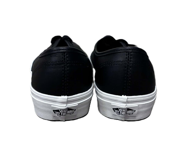 VANS - AUTHENTIC - LEATHER BLACK/TRUE WHITE