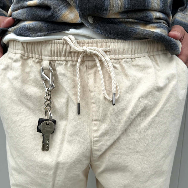 FIVE BROTHER -  DUCK EASY PANTS - WHITE