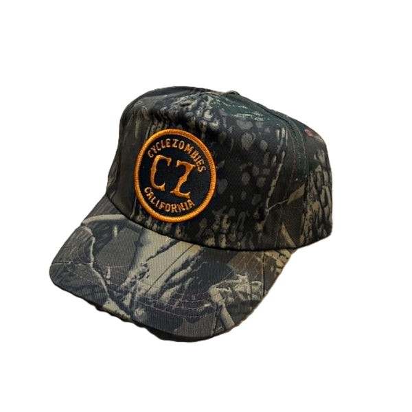 CYCLE ZOMBIES - CA PATCH HAT - REAL TREE / GOLD PATCH