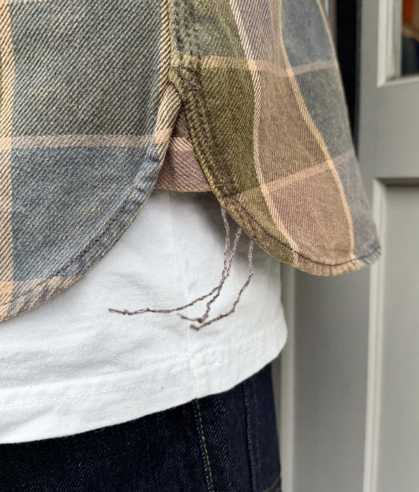 HOUSTON - VINTAGE AMERICAN CHECK VIYELLA SHIRT - OLIVE