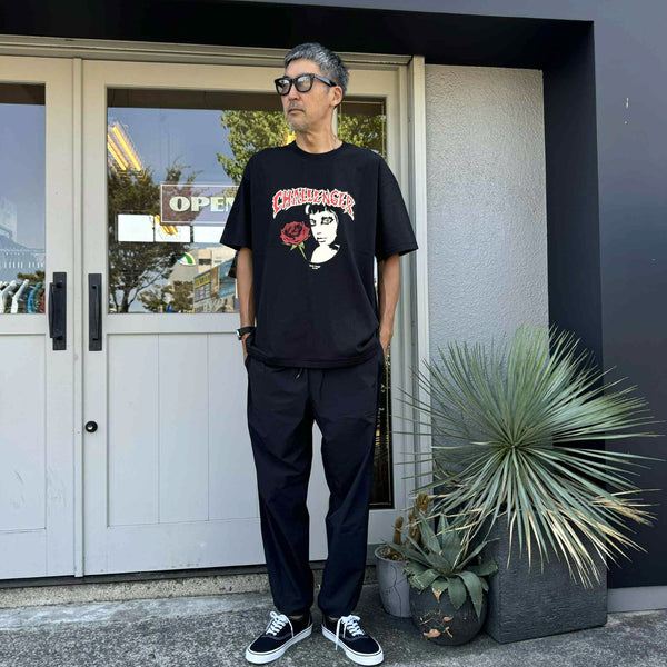 CHALLENGER - ROSE GIRL TEE - BLACK