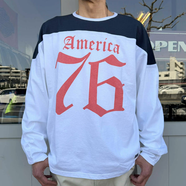 ILL ONE EIGHTY - AMERICA 76 FOOTBALL TEE - WHITE