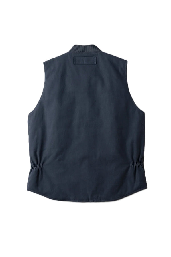 BLUCO - RIB COLLAR VEST  - CHARCOAL
