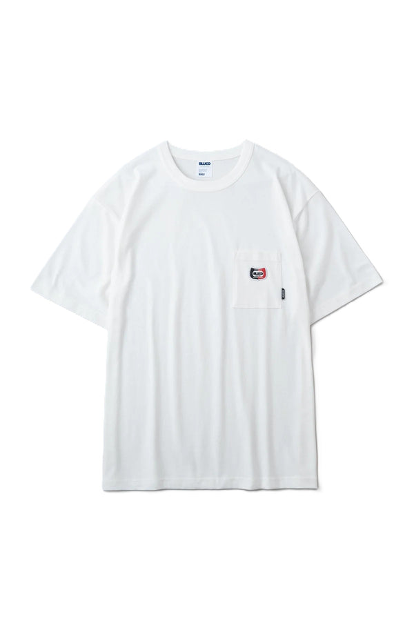 BLUCO - DRY COTTON POCKET T-SHIRT -CHAMP- WHITE